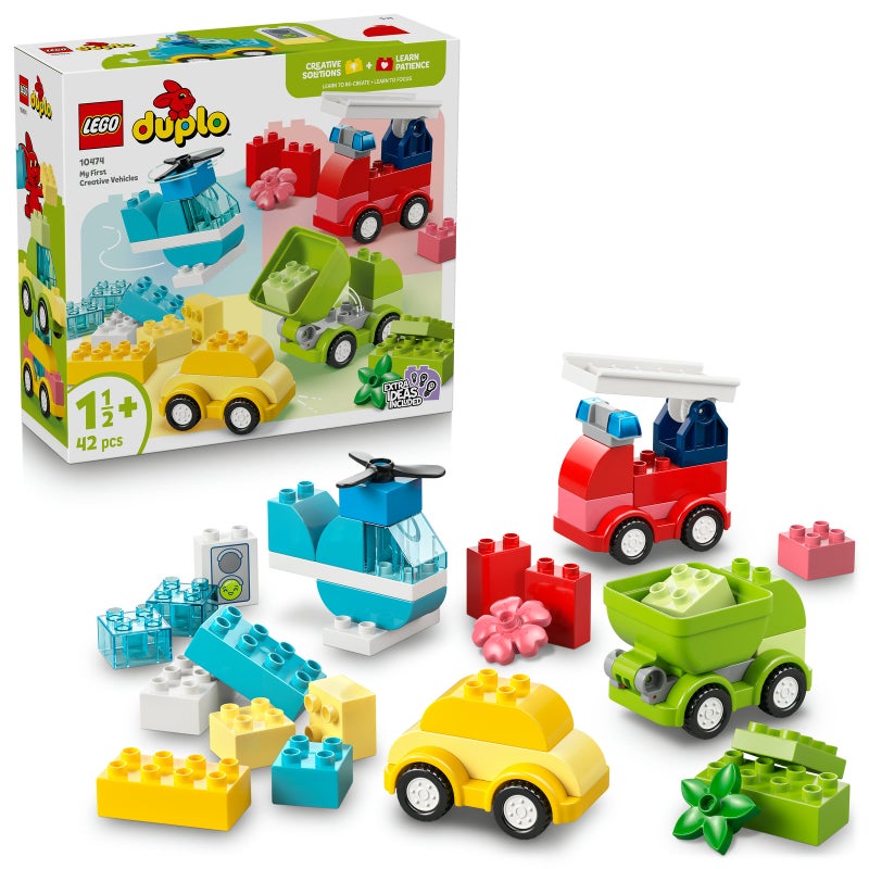 LEGO DUPLO My First Creative Vehicles 10474 Building Toy Set (42 Pieces) - Image 1